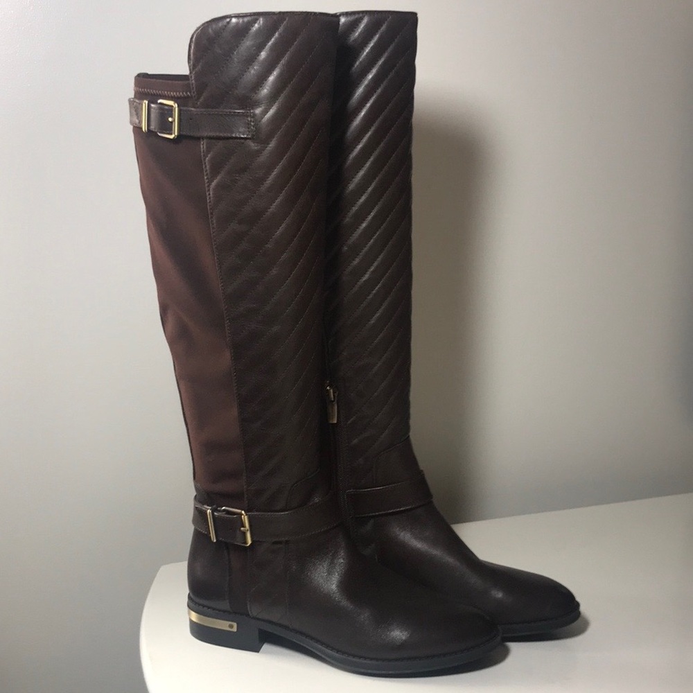 Vince Camuto Dark Brown Tall Riding Style Boots